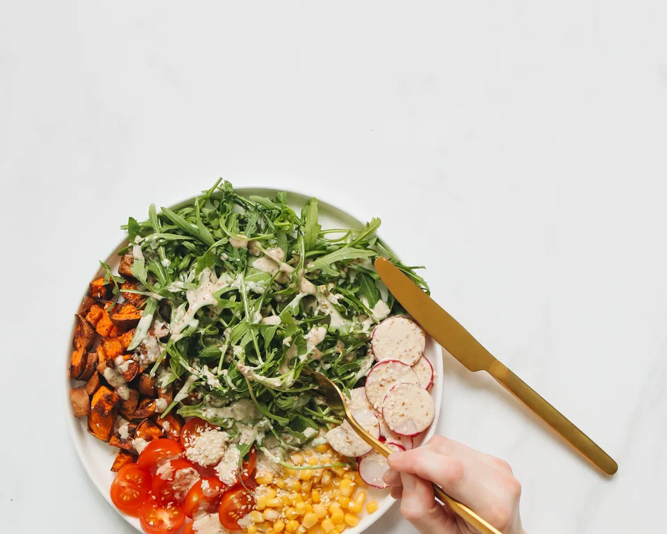 Fresh vegetable salad