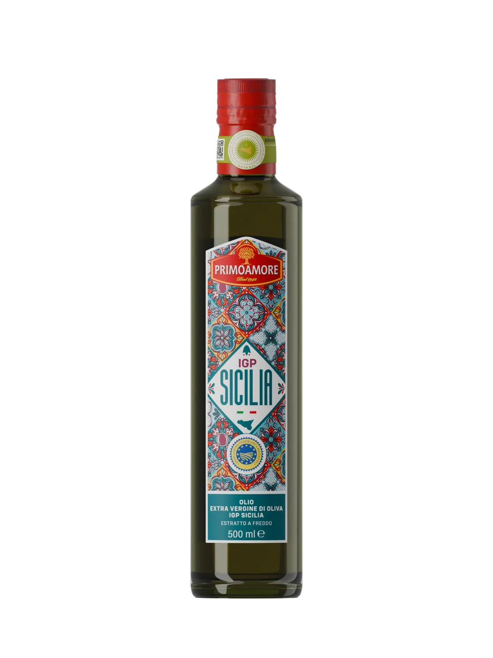 OLIO EXTRA VERGINE DI OLIVA IGP SICILIA ESTRATTO A FREDDO PRIMOAMORE ML 500