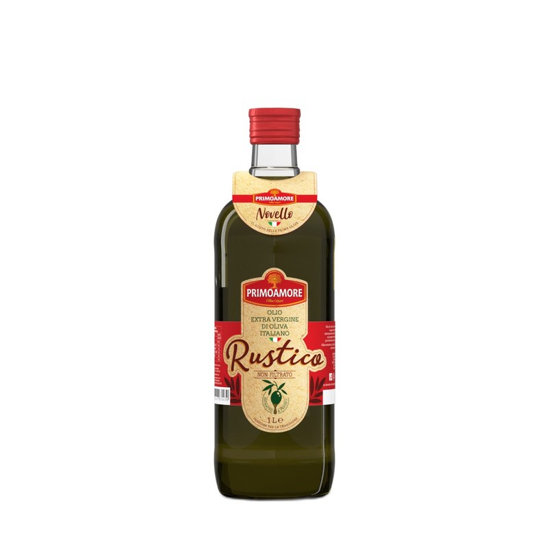 OLIO EXTRA VERGINE DI OLIVA ITALIANO ESTRATTO A FREDDO PRIMOAMORE "IL RUSTICO" LT 1