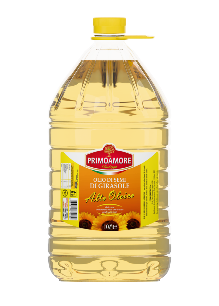 OLIO DI SEMI DI GIRASOLE AD ALTO TENORE DI ACIDO OLEICO PRIMOAMORE LT 10